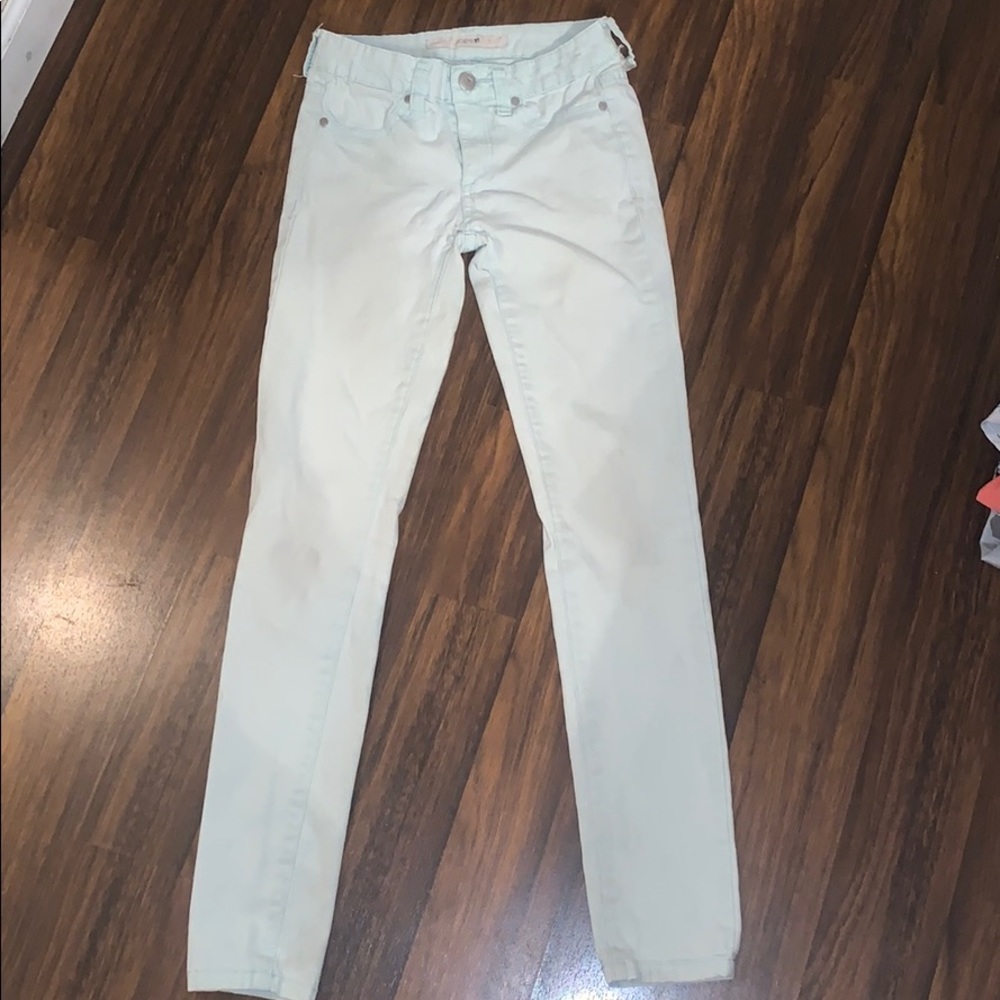 Joes jeans in a sea foam color